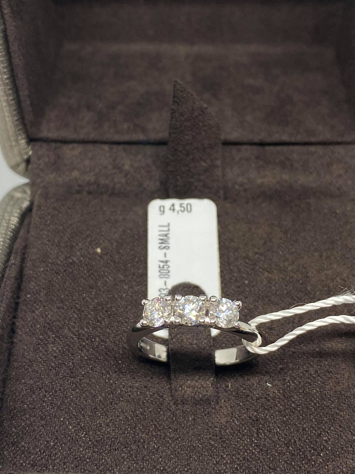 Anello Crivelli Trilogy in Oro 18KT 18KT e Diamanti Ct 0.93 G-SI