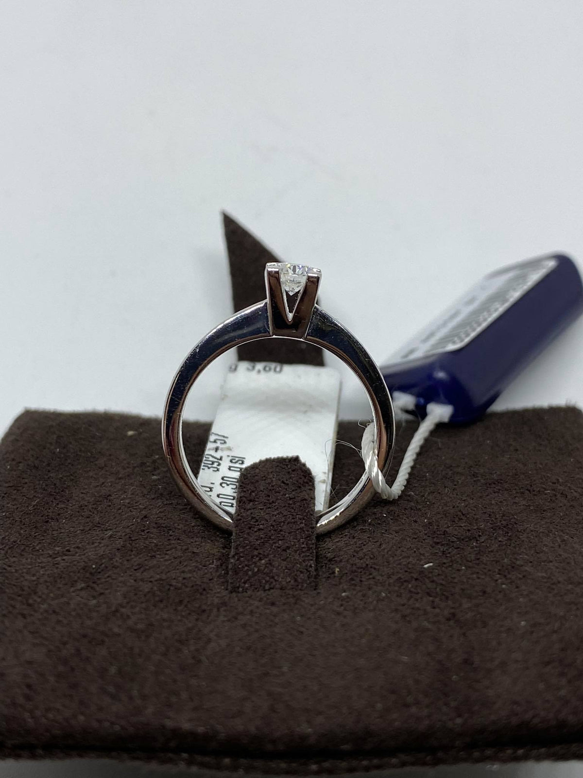 Anello Crivelli Solitario in Oro 18KT 18KT e Diamante Ct 0.30