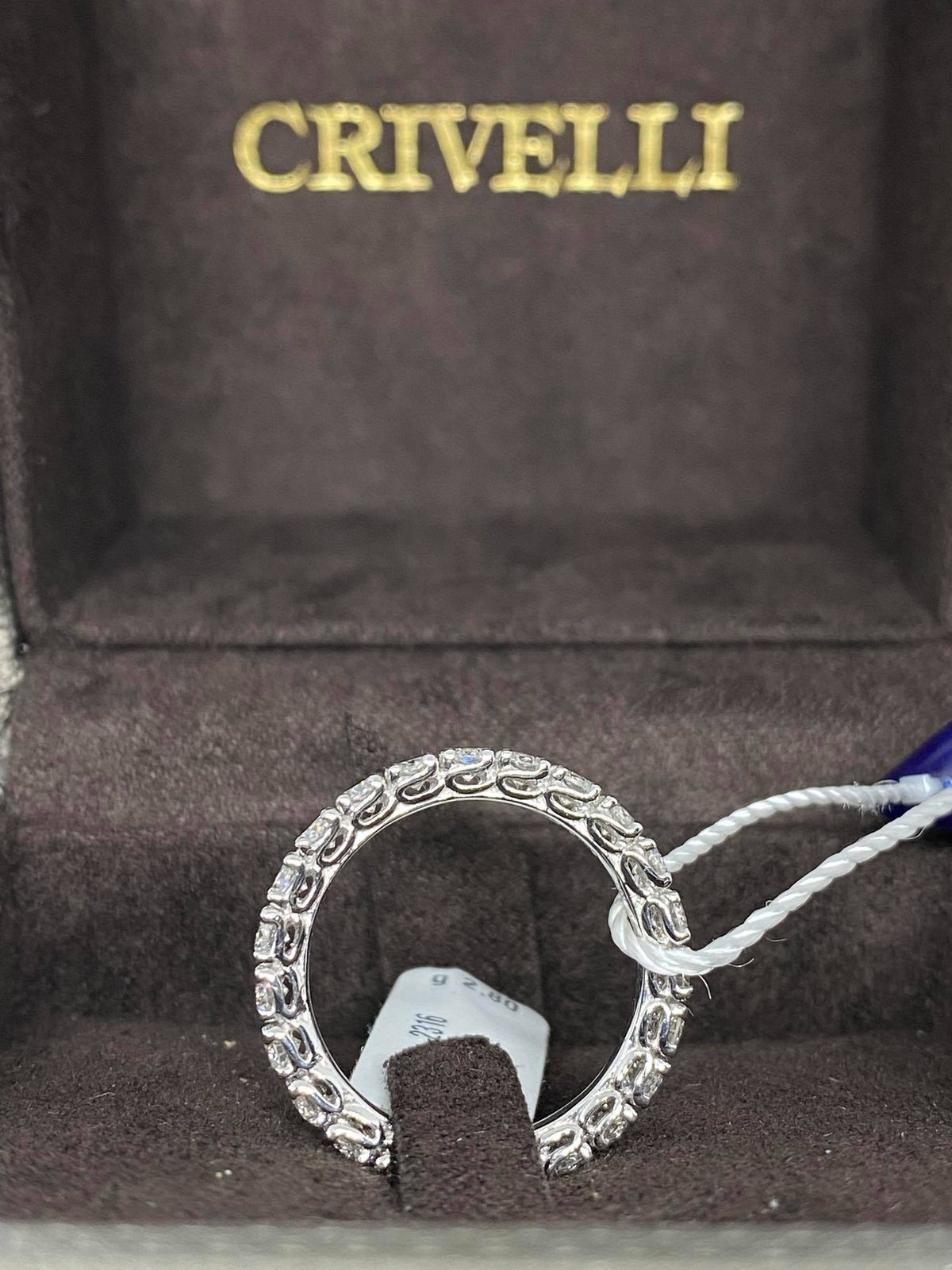 Anello Veretta Girodito Crivelli Oro 18KT 18KT e Diamanti Ct 1.97 G SI