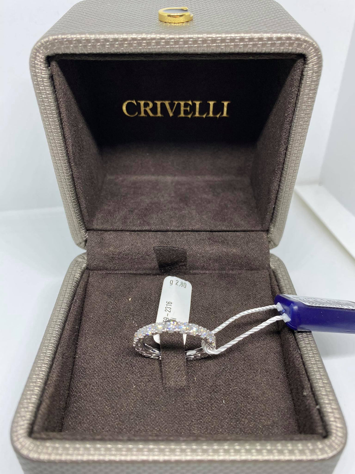 Anello Veretta Girodito Crivelli Oro 18KT 18KT e Diamanti Ct 1.97 G SI