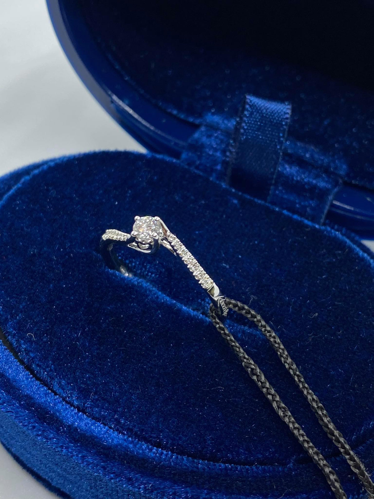 Anello Recarlo Solitario Anniversary con Diamanti Ct 0.21