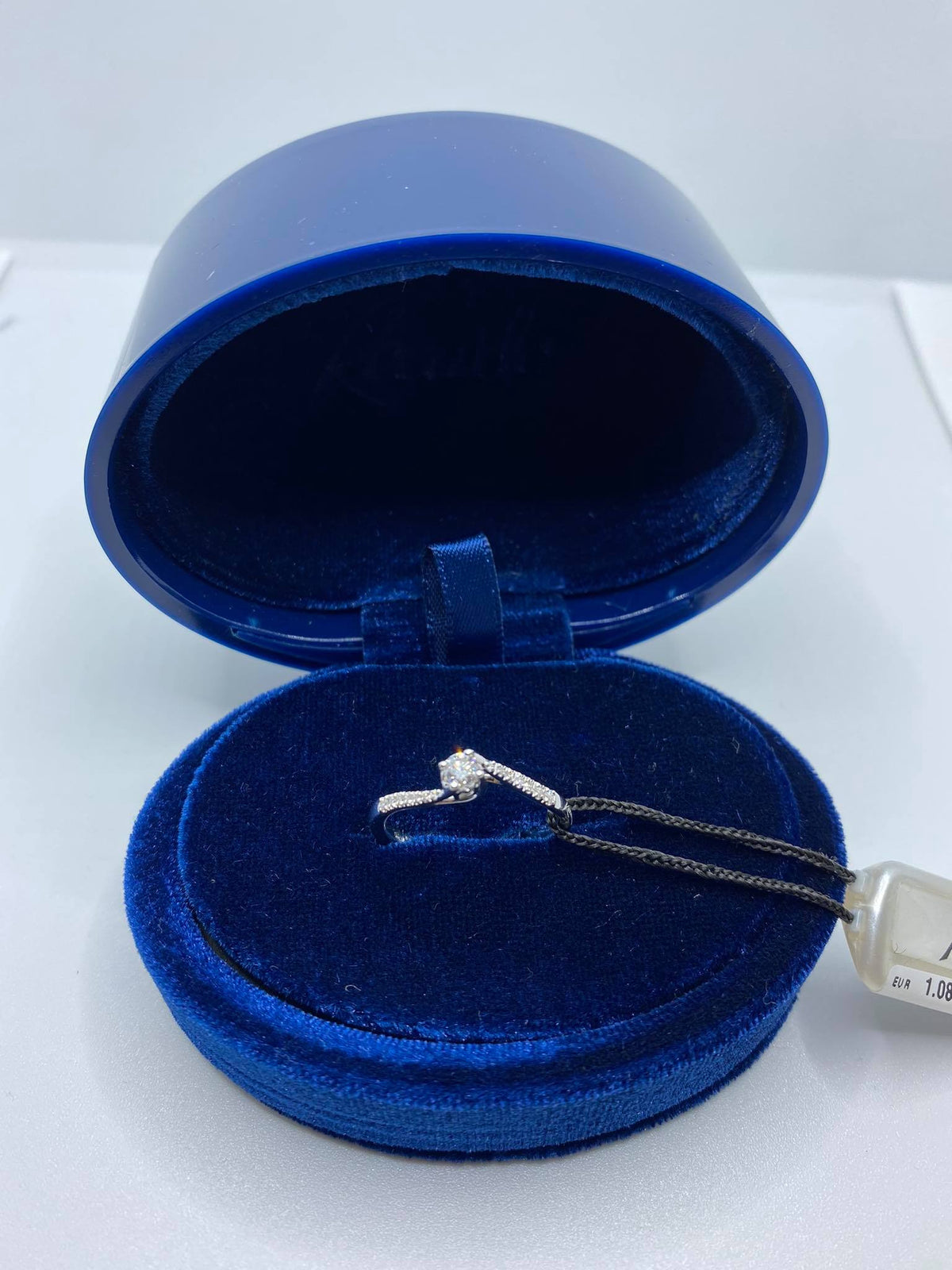 Anello Recarlo Solitario Anniversary con Diamanti Ct 0.21