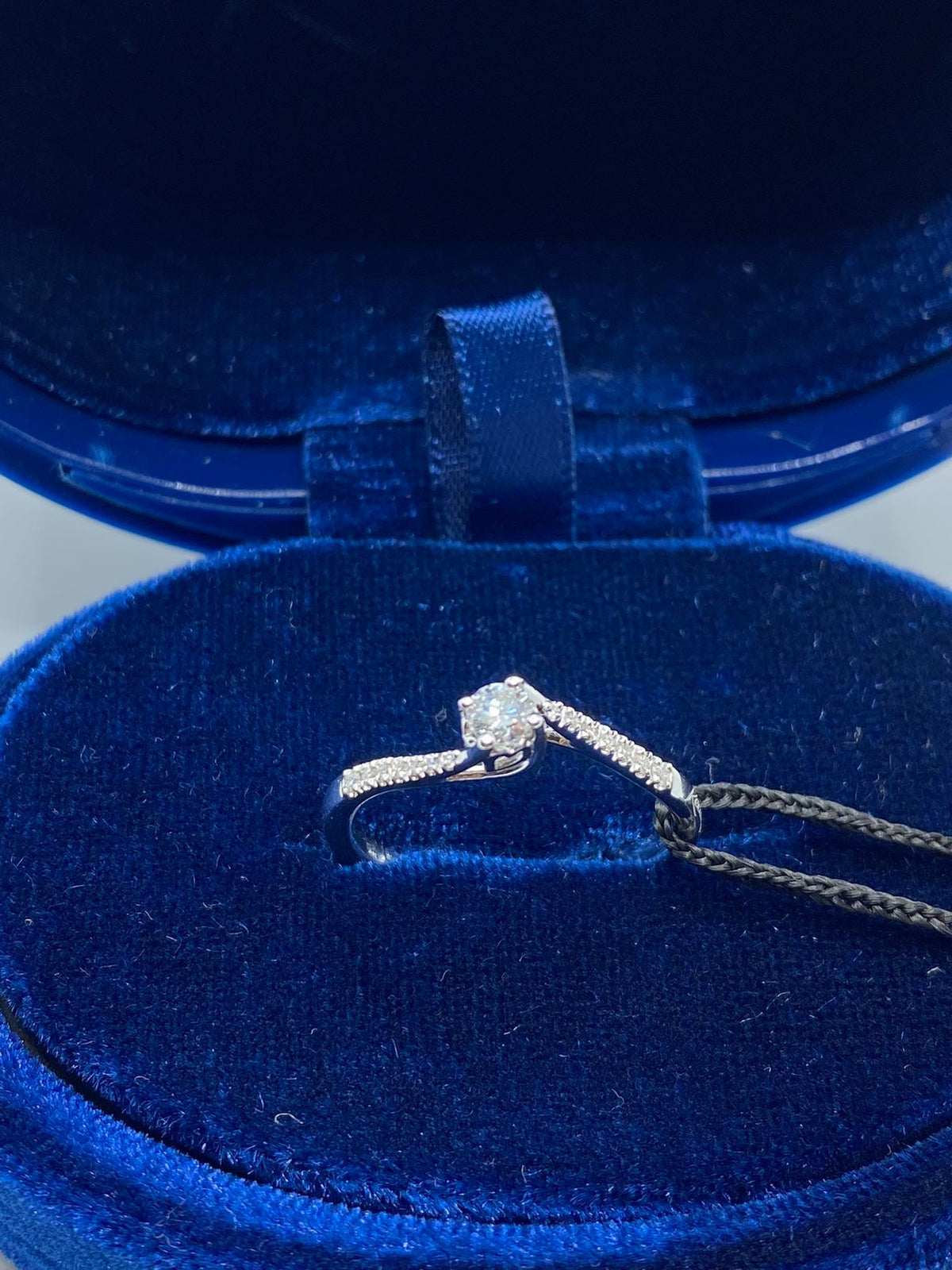 Anello Recarlo Solitario Anniversary con Diamanti Ct 0.21