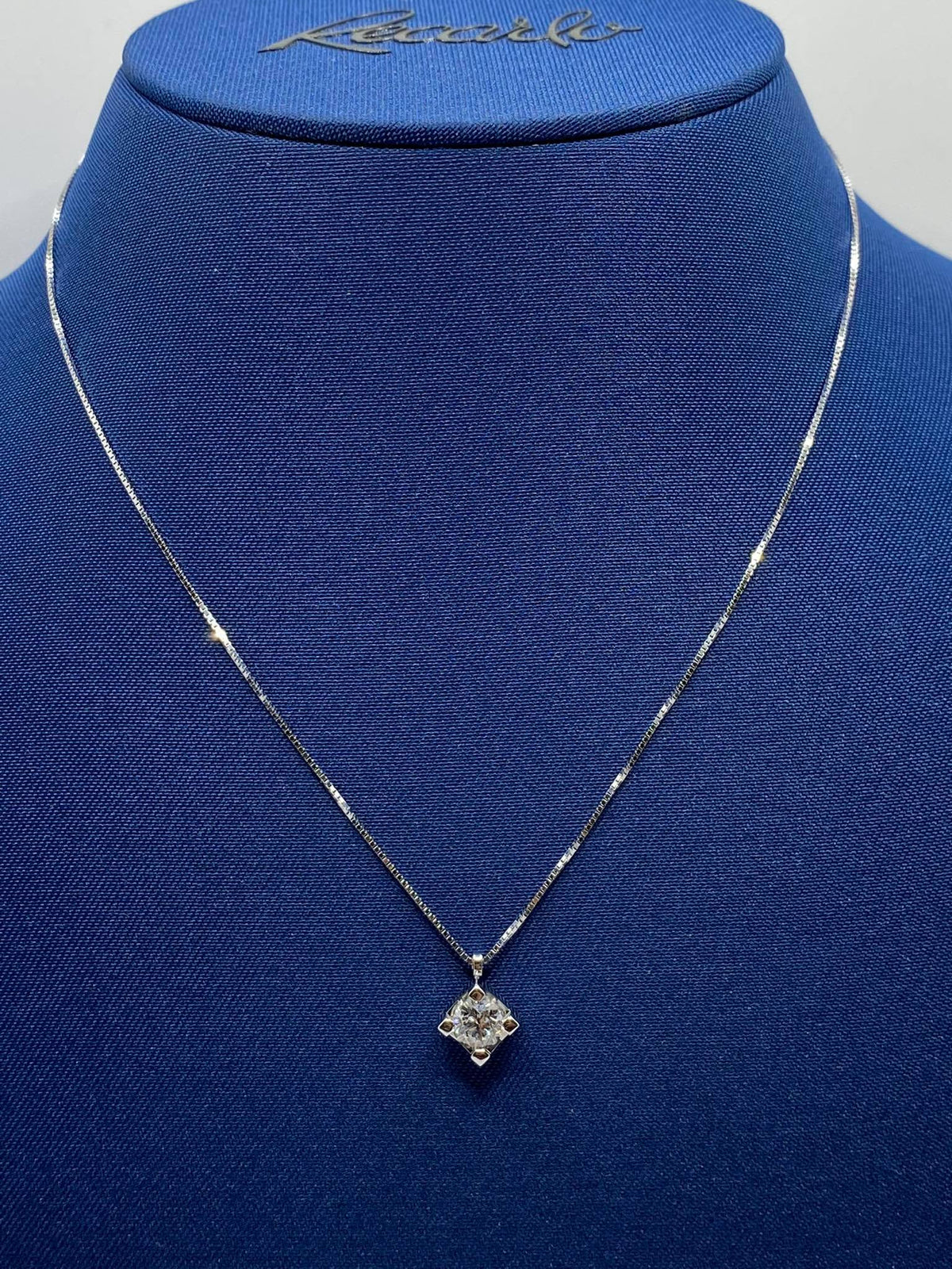 Collana Recarlo Punto Luce Maria Teresa con Diamante Ct 0.46