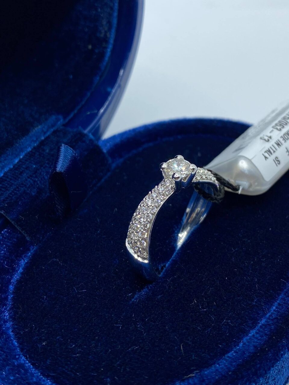 Anello Recarlo Solitario Eternity con Diamanti Ct 0.64