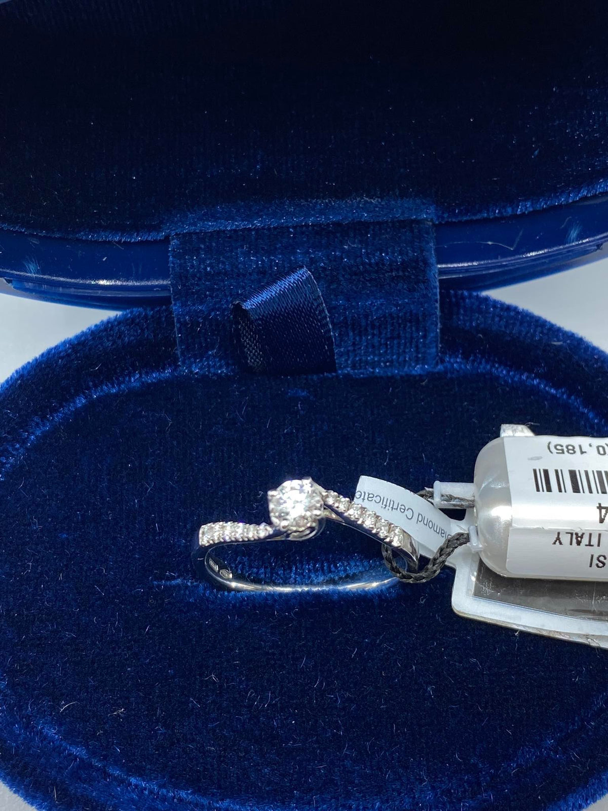 Anello Recarlo Solitario Anniversary con Diamanti Ct 0.29