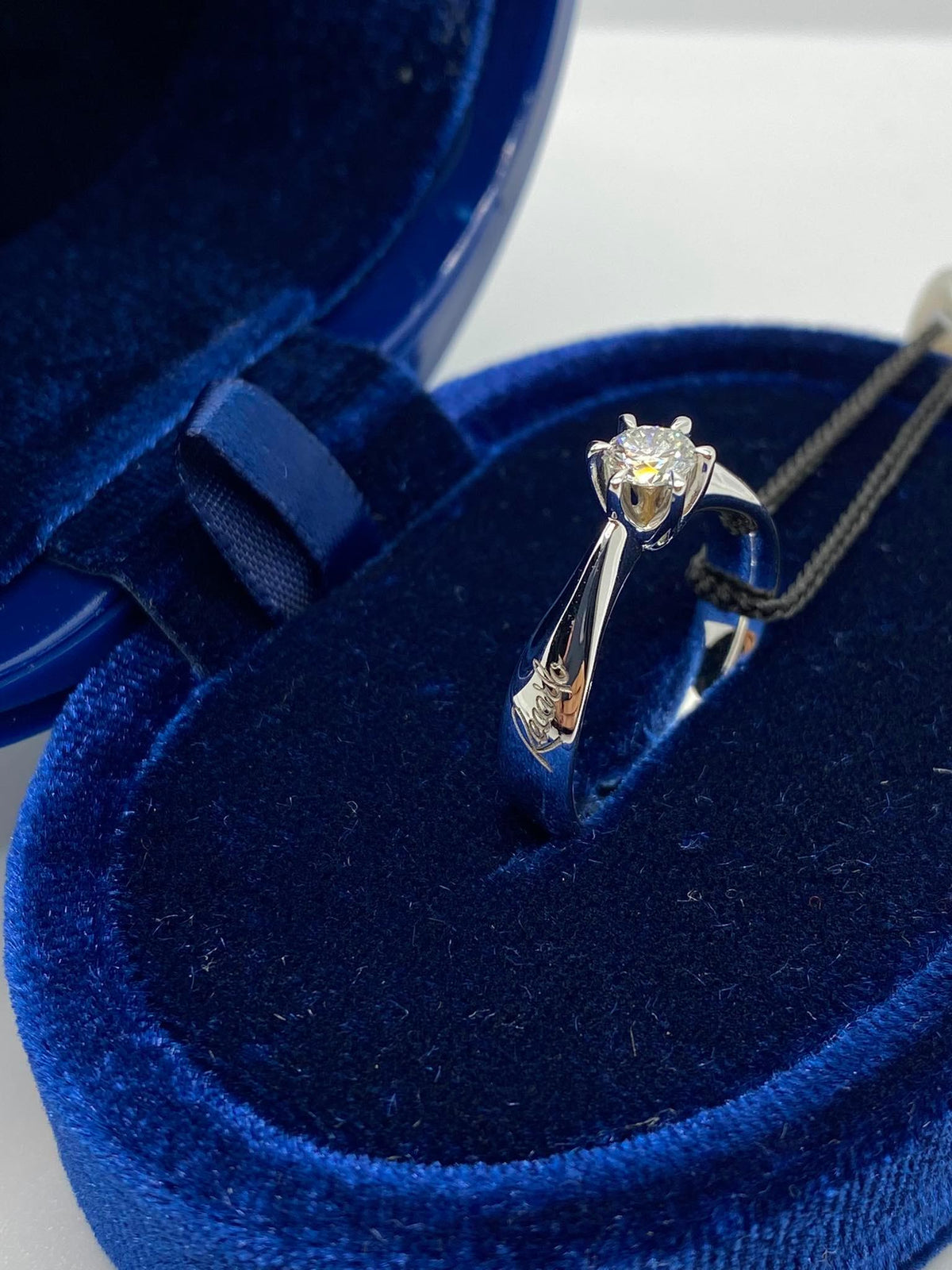 Anello Solitario Recarlo Florence AMORE con Diamante Ct 0.30