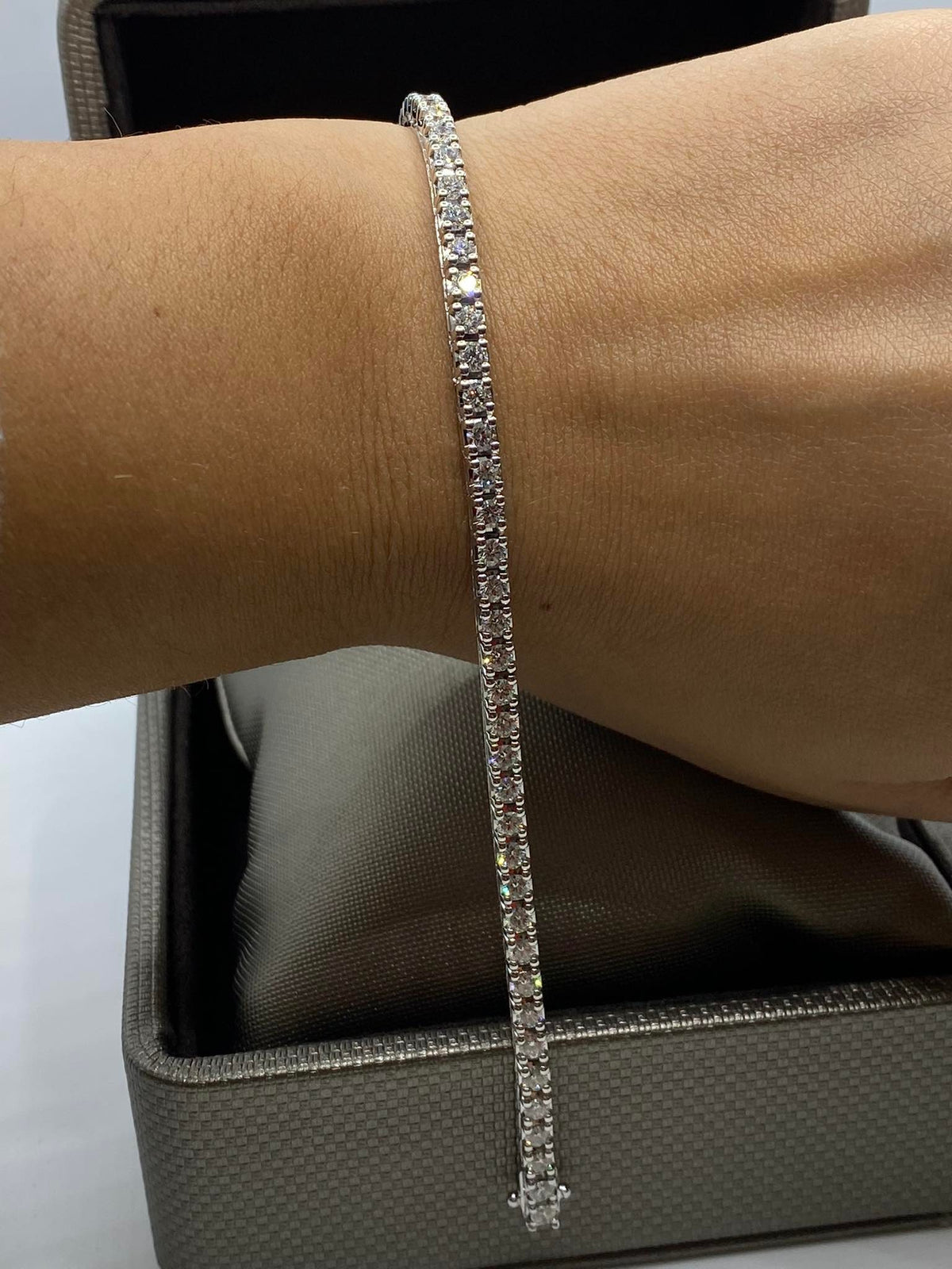 Tennis Crivelli in Oro 18KT 18KT e Diamanti Ct 4.00