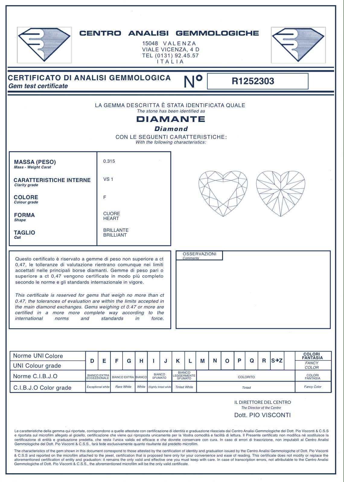 Collana Recarlo Anniversary Love in Oro 18KT 18KT e Diamante ct. 0,31