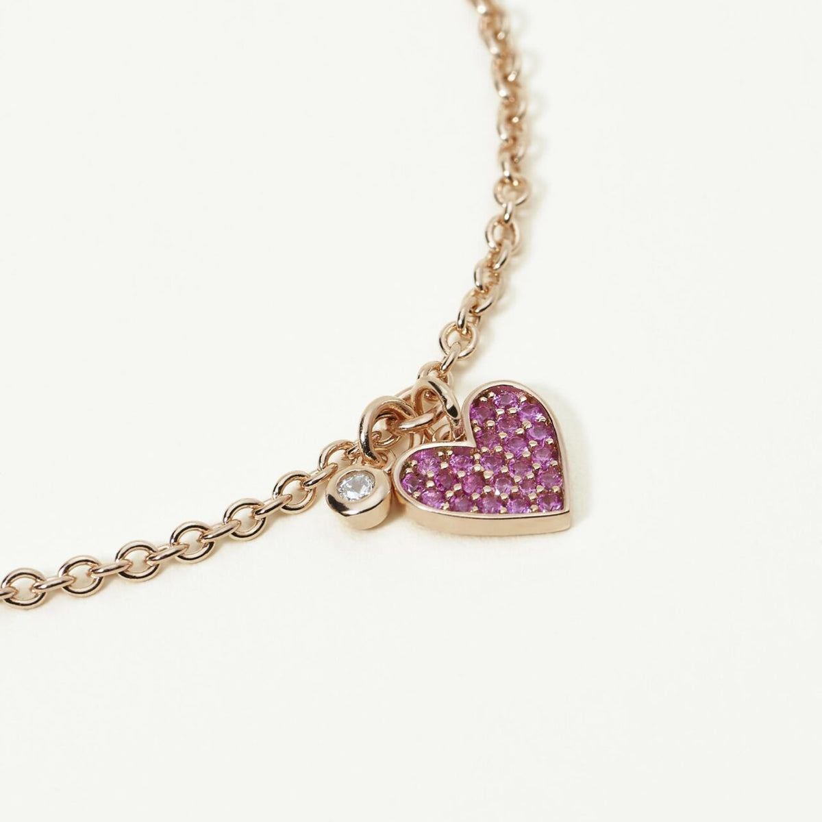 Bracciale Donna Mabina con Cuore in Argento Rosè - 533552