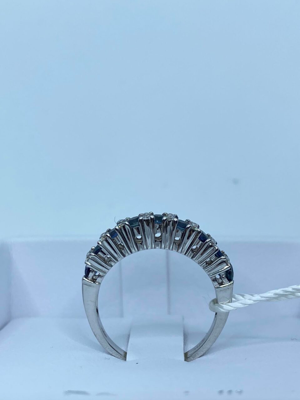 Anello Donna PG Gioielli con Zaffiri Ct 1.12 e Diamanti
