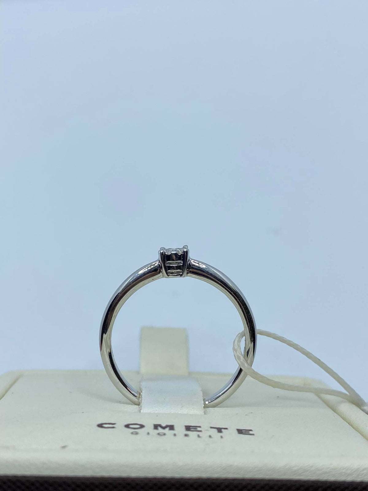 Anello Donna Solitario Comete Gioielli in Oro 18KT con Diamante Ct. 0.10