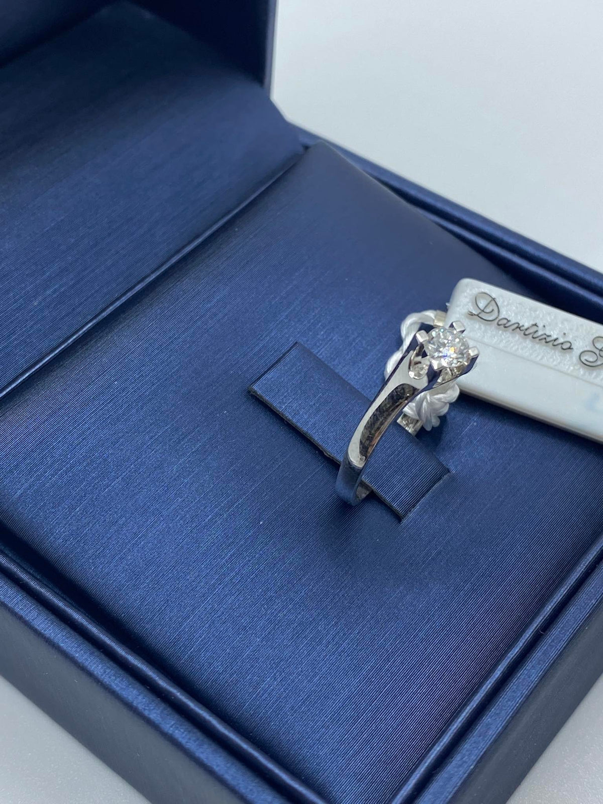 Anello Donna Solitario in Oro 18KT 18KT con Diamante Ct. 0.25