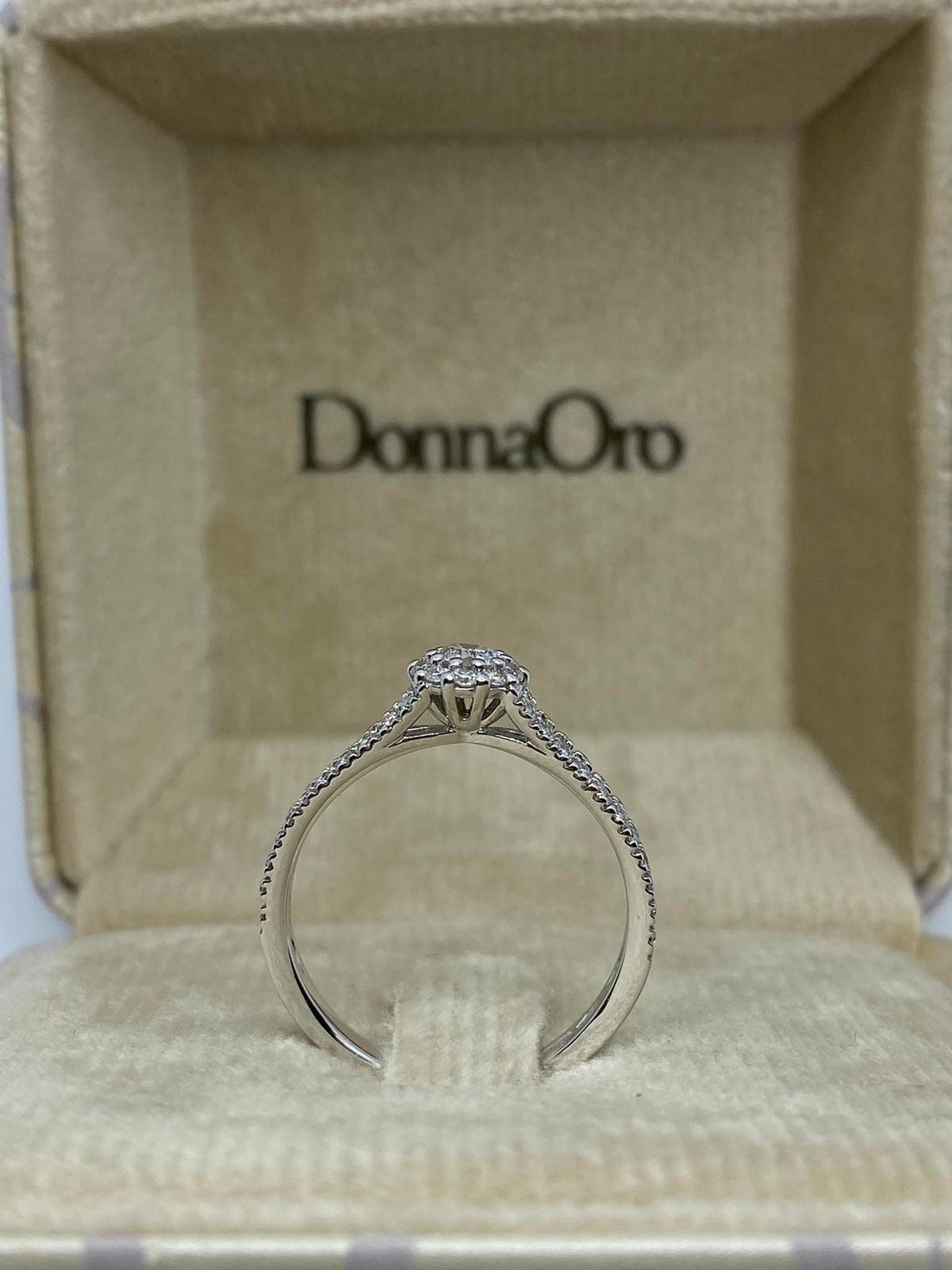 Anello Solitario Donna Oro 18KT con Diamante Ct. 0.45