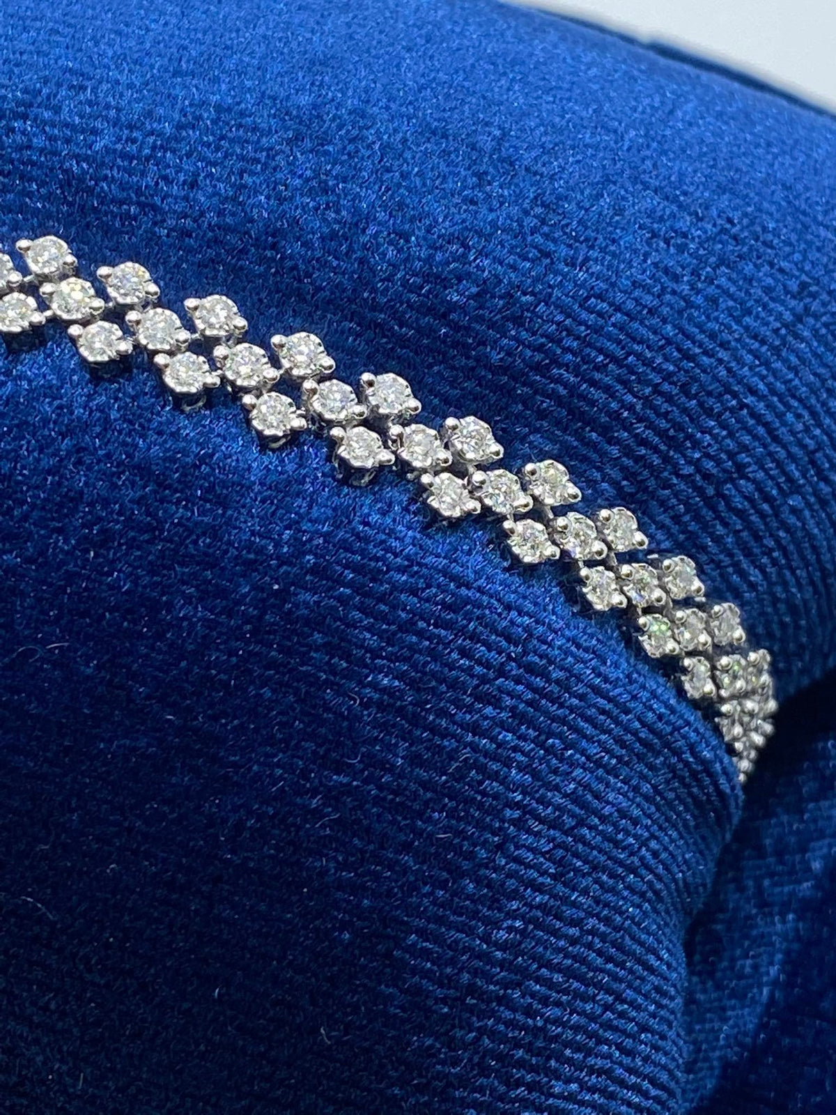 Bracciale Tennis Recarlo Faceround in Oro 18KT e Diamanti Ct 1.45