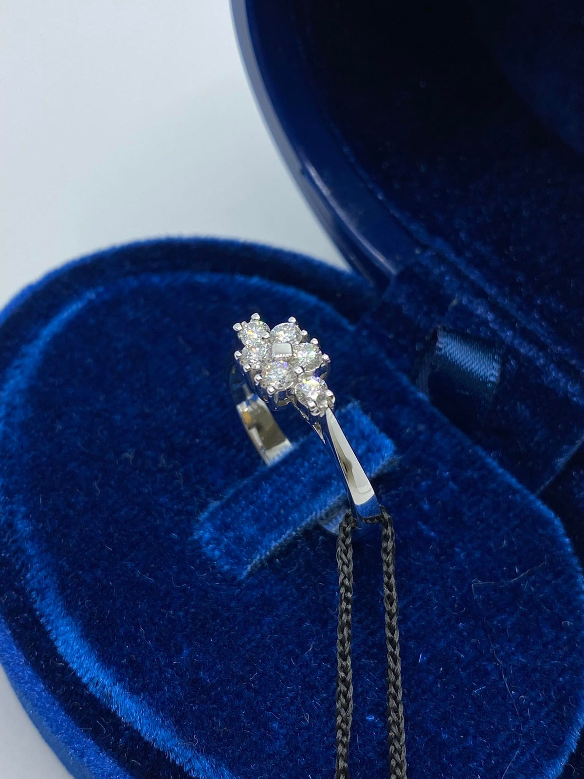 Anello Donna Fantasia Recarlo Pavè con Diamanti Ct.0.35