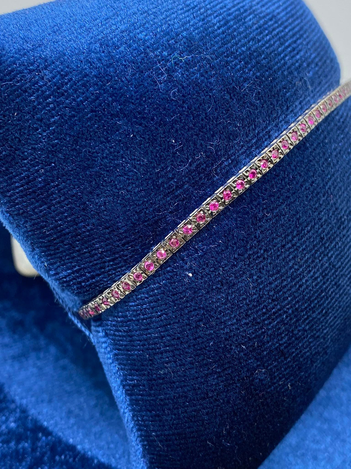 Bracciale Tennis Recarlo in Oro 18KT e Rubini Ct. 0.77