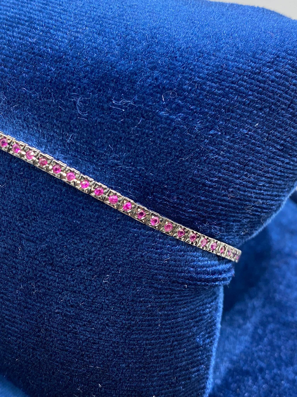 Bracciale Tennis Recarlo in Oro 18KT e Rubini Ct. 0.77