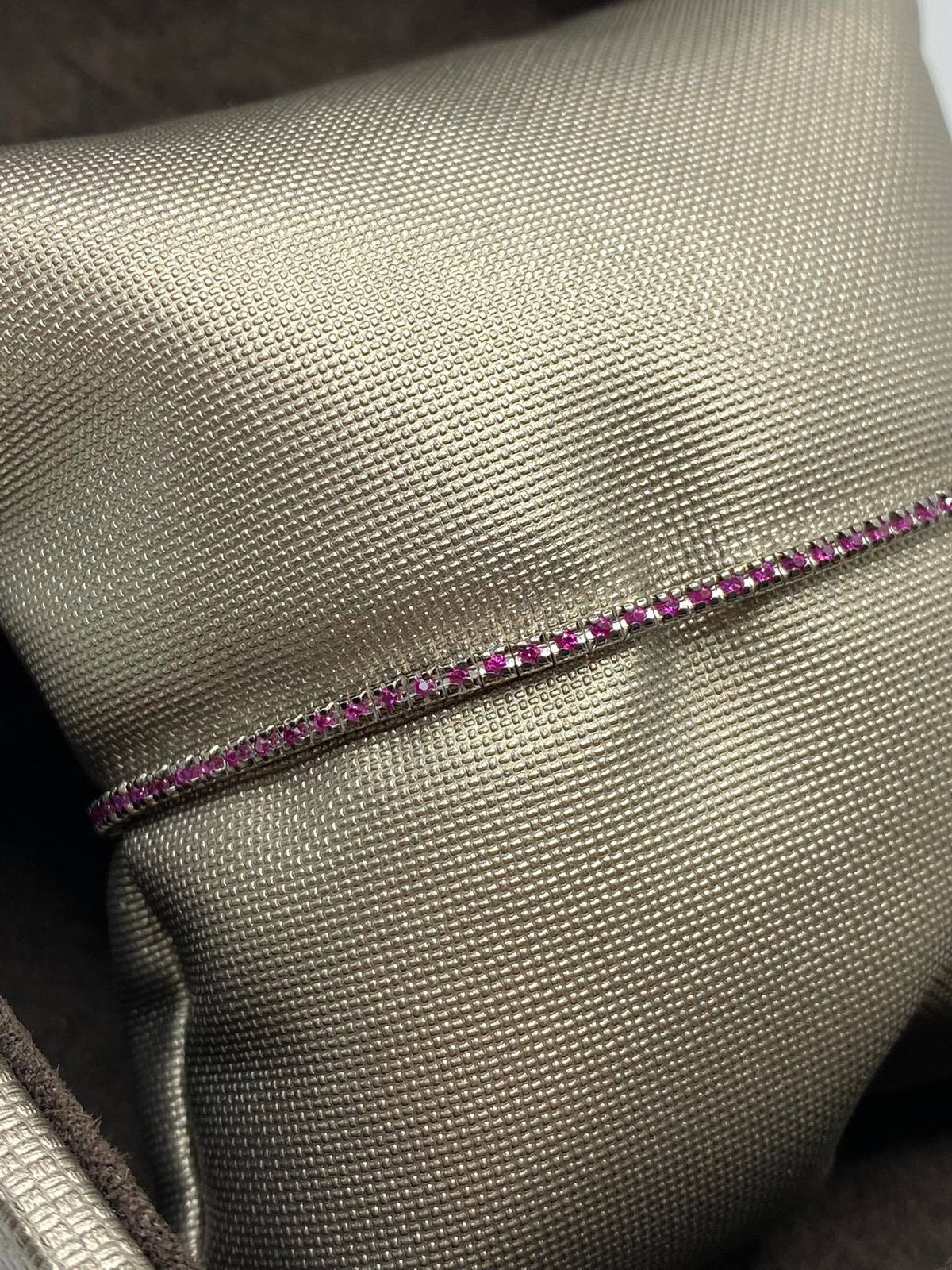 Bracciale Tennis Crivelli in Oro 18KT e Rubini Ct. 0.60