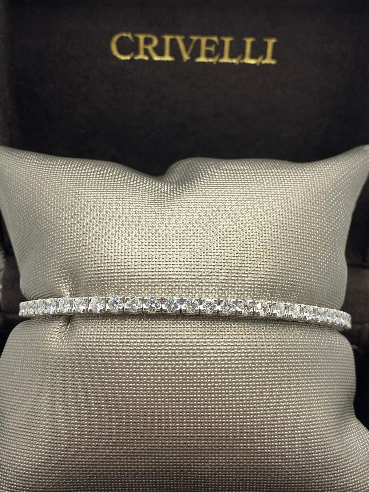 Bracciale Tennis Crivelli in Oro 18KT 18KT e Diamanti Ct 3,25