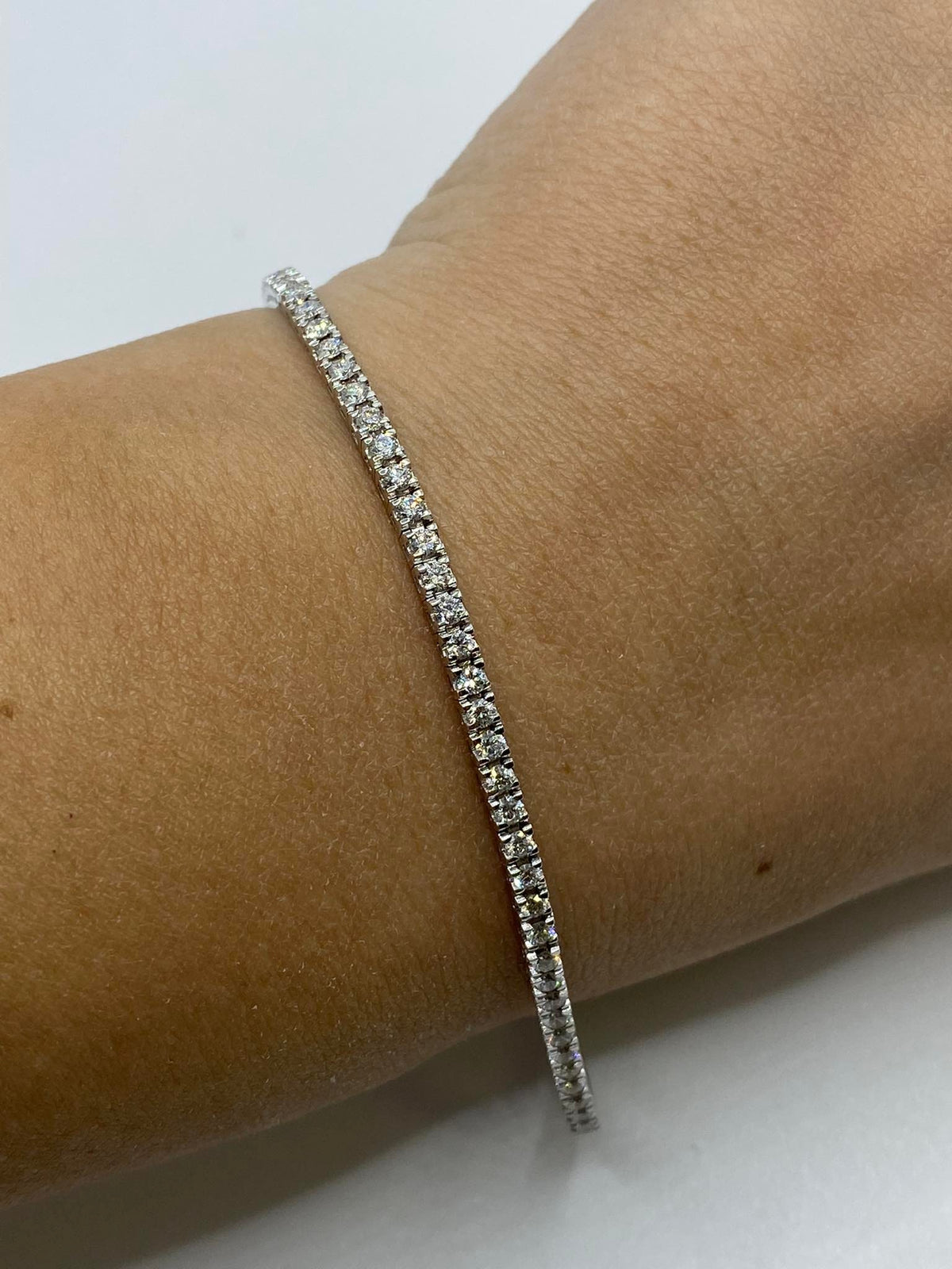 Bracciali Tennis in Oro 18KT 18KT e Diamanti Ct. 1.98