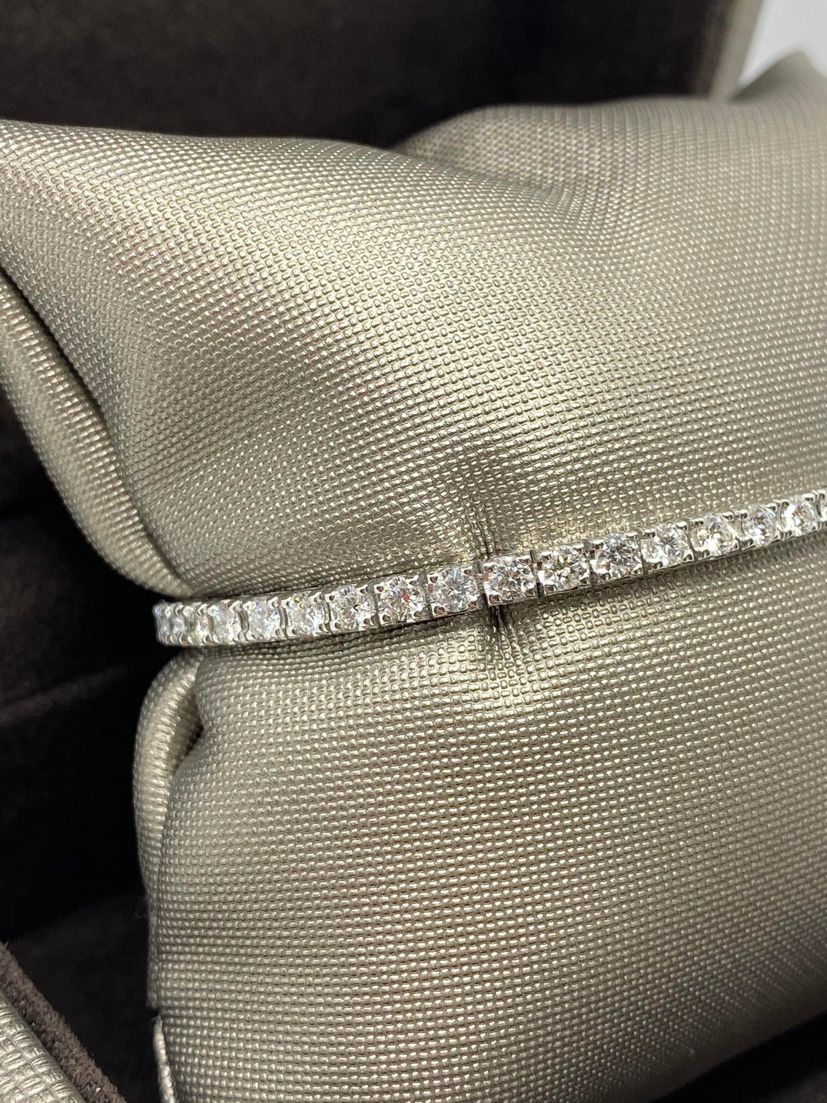 Bracciale Tennis Crivelli in Oro 18KT 18KT e Diamanti Ct 3,25