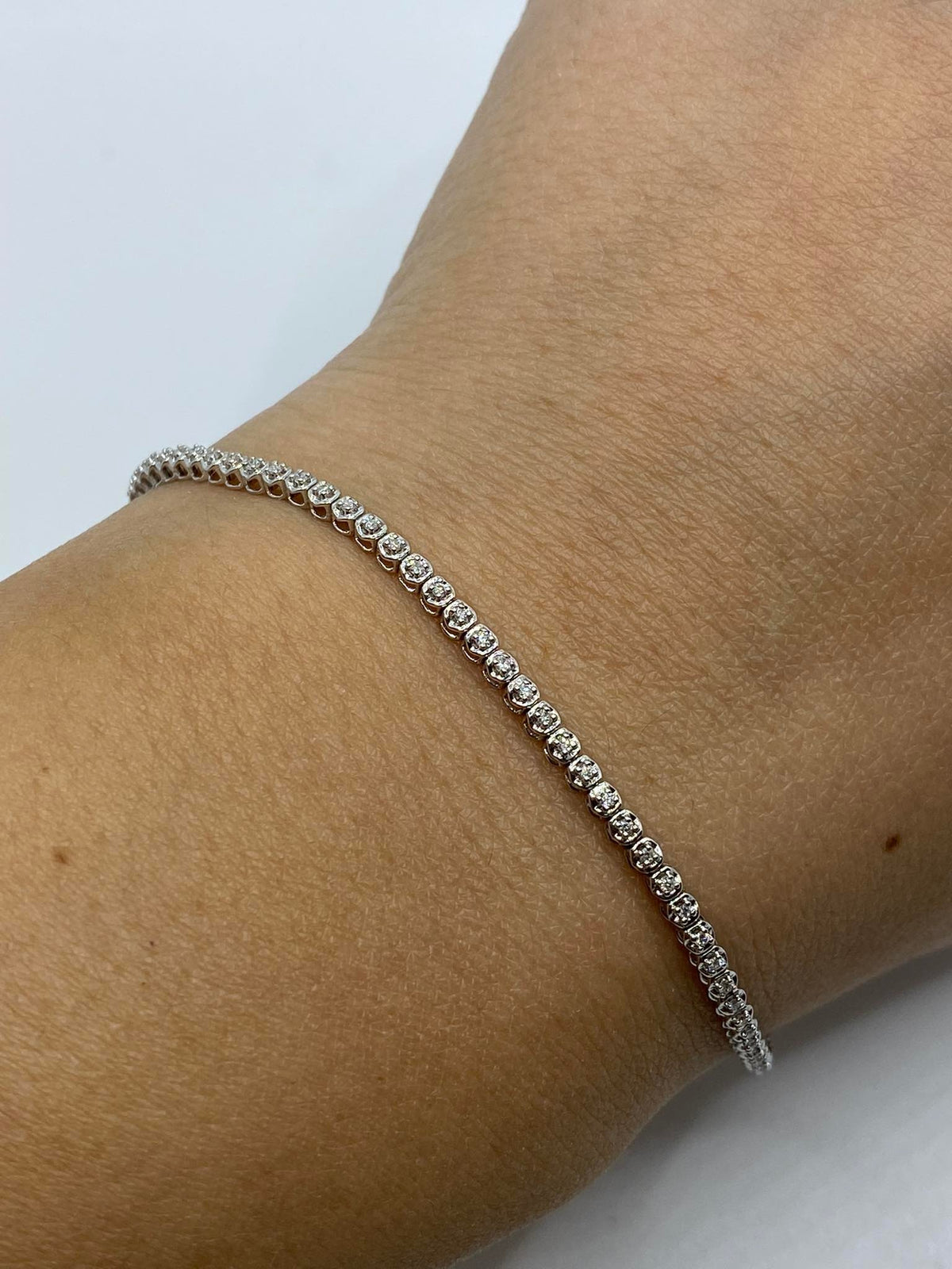 Bracciale Tennis Donna Oro 18KT con Diamanti Ct. 0.40