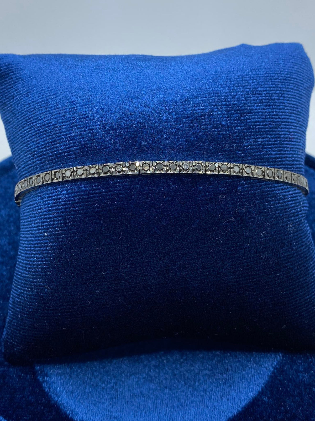 Bracciale Tennis Recarlo in Oro 18KT e Diamanti Neri Ct 1.72