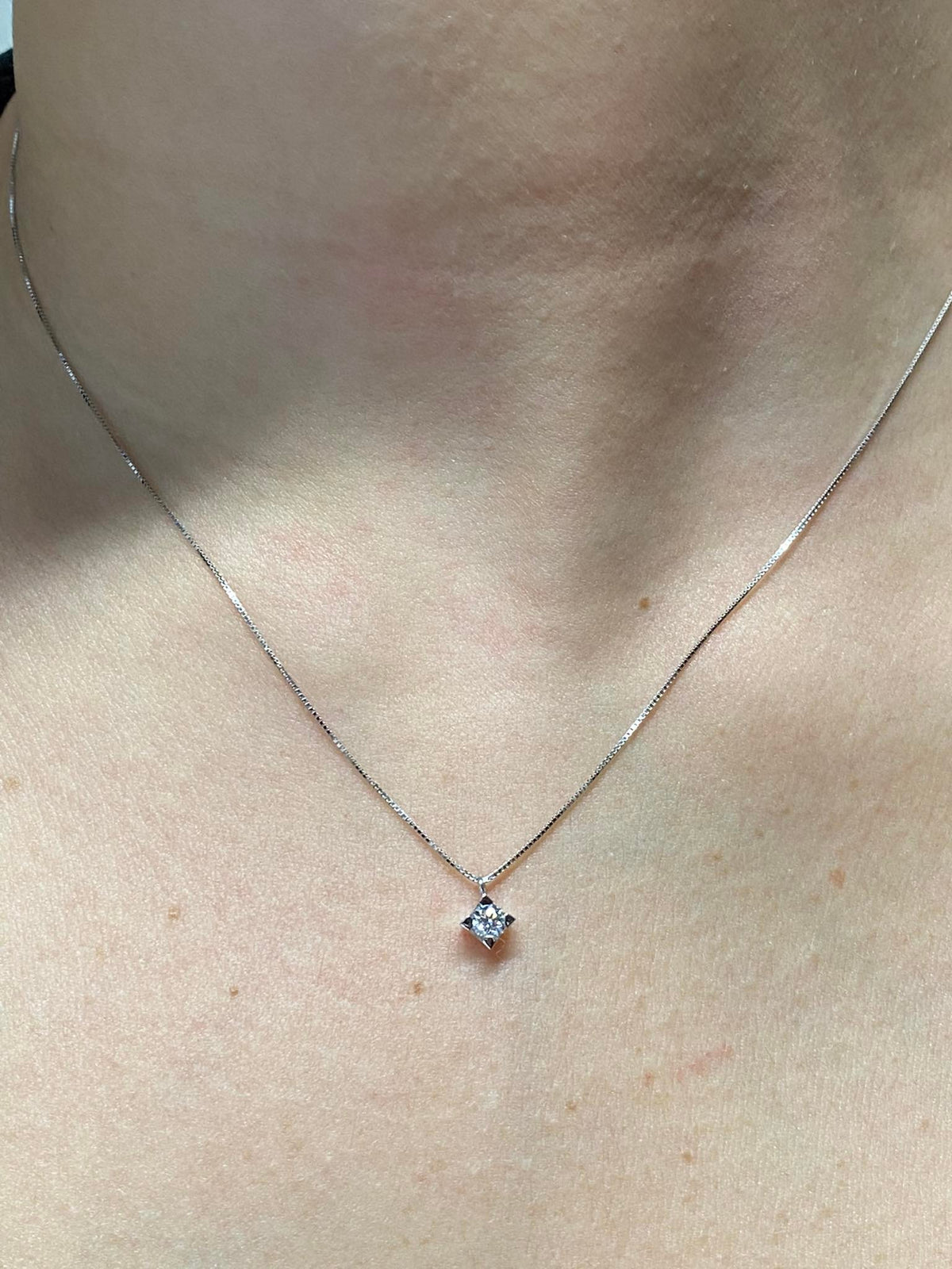 Collana Punto Luce PG Gioielli con Diamante Ct. 0.13