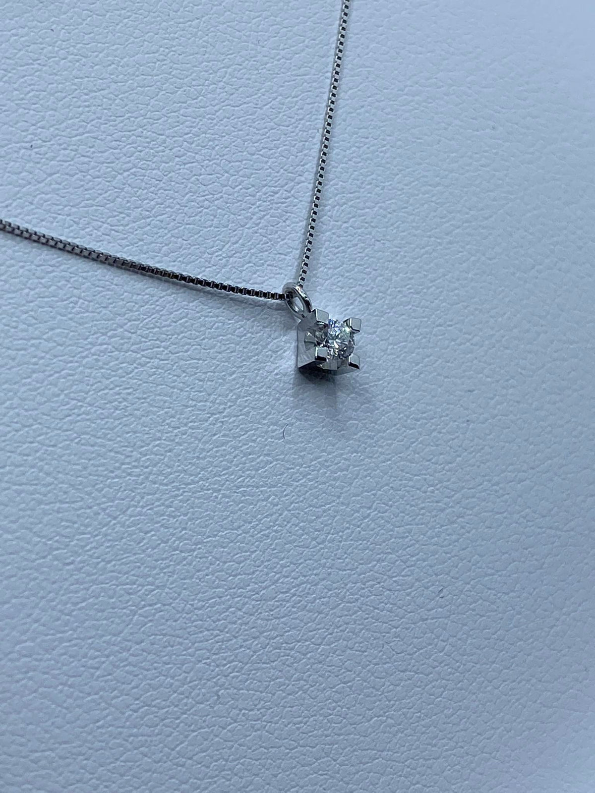 Collana Punto Luce PG Gioielli con Diamante Ct. 0.10