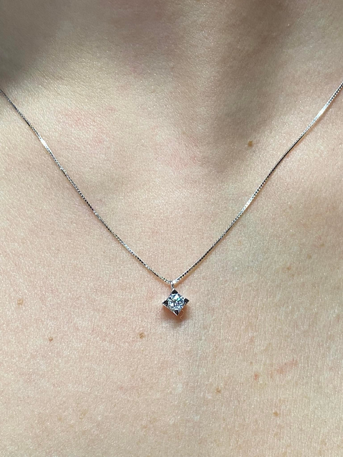 Collana Punto Luce PG Gioielli con Diamante Ct. 0.13