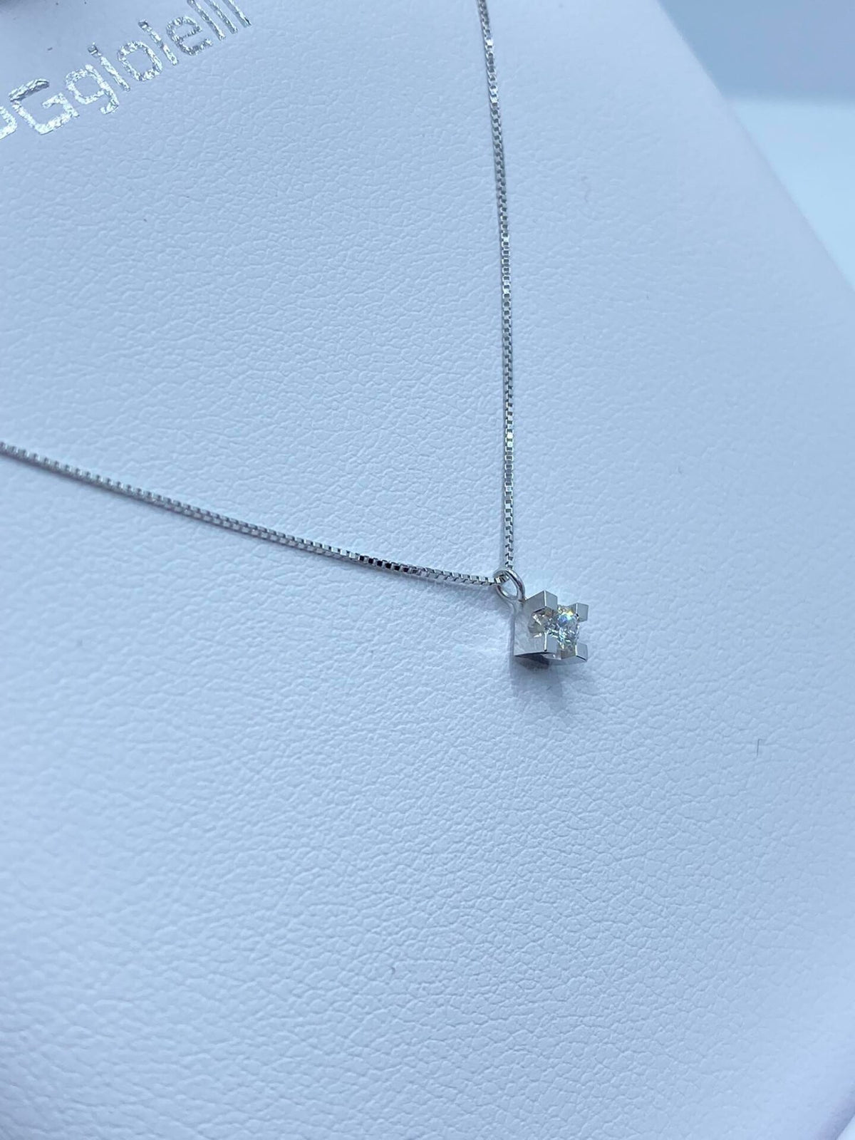 Collana Punto Luce PG Gioielli con Diamante Ct. 0.08