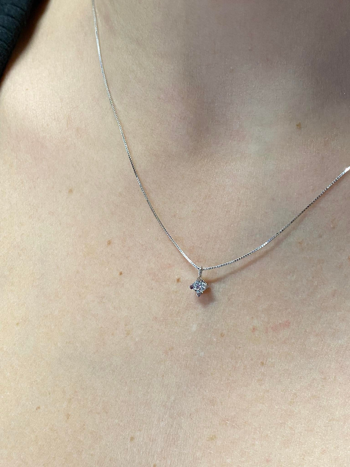 Collana Punto Luce PG Gioielli con Diamante Ct. 0.10