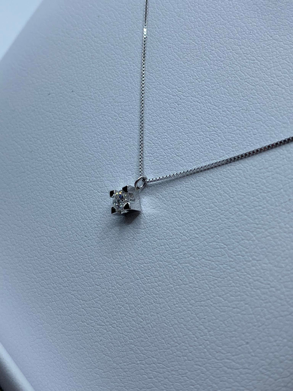 Collana Punto Luce PG Gioielli con Diamante Ct. 0.13