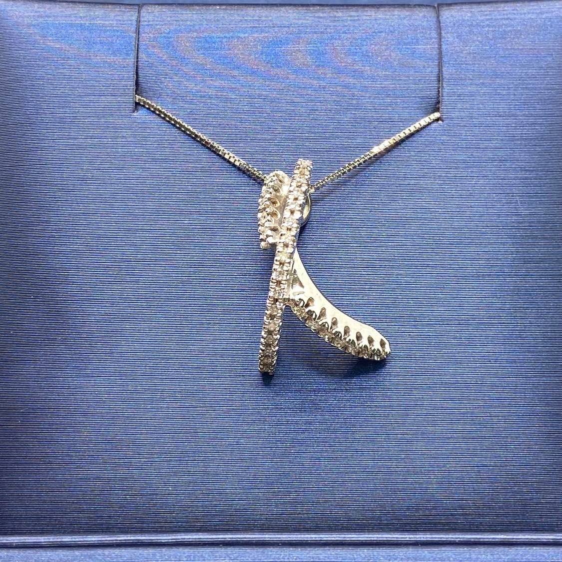 Collana Fantasia in Oro 18KT 18KT con Diamanti Ct. 0.21