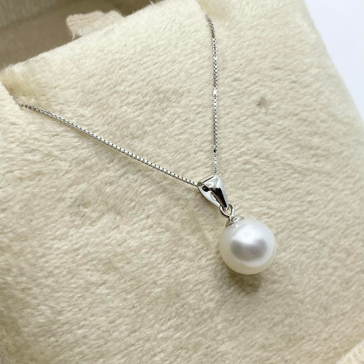 Collana Donna Oro 18KT con Perla Naturale mm 7,5-8