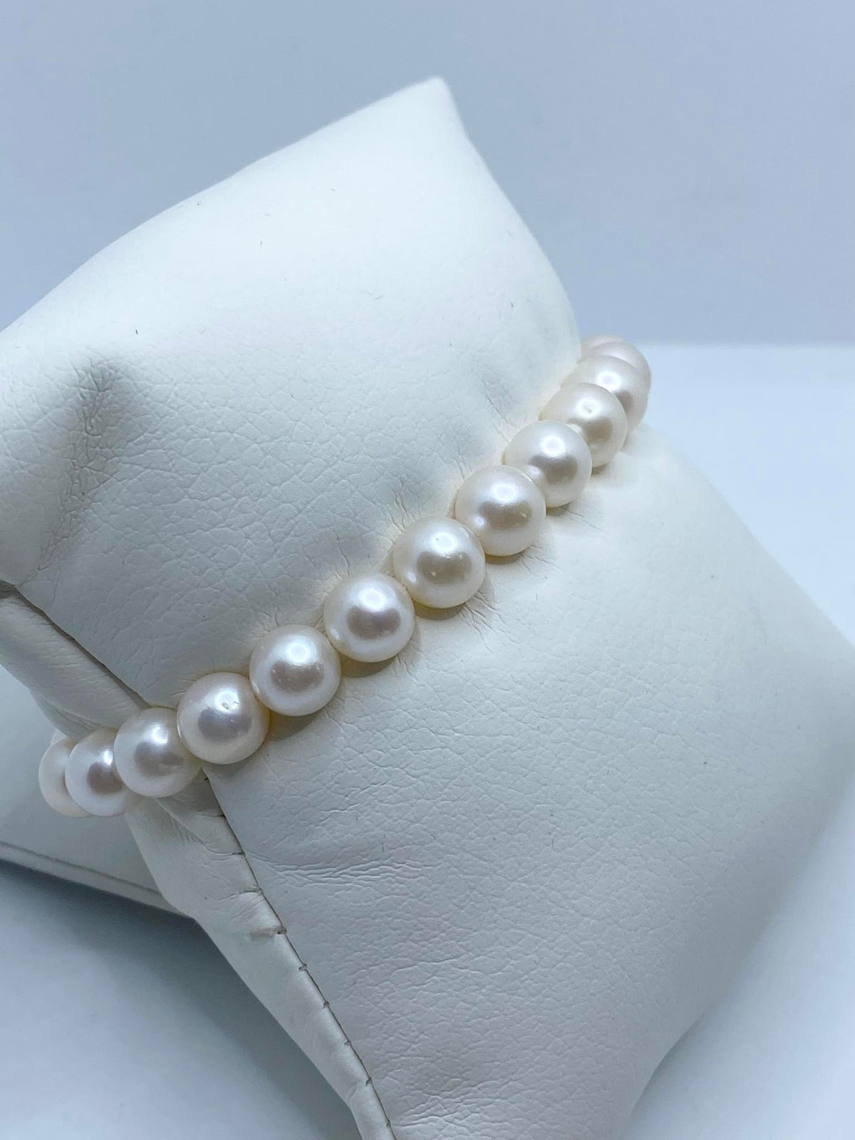 Bracciale Donna Oro 18KT con Perle Naturali mm 7,5-8