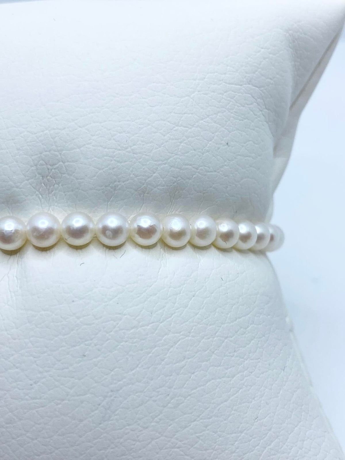 Bracciale Donna Oro 18KT con Perle Naturali mm 4-4,5