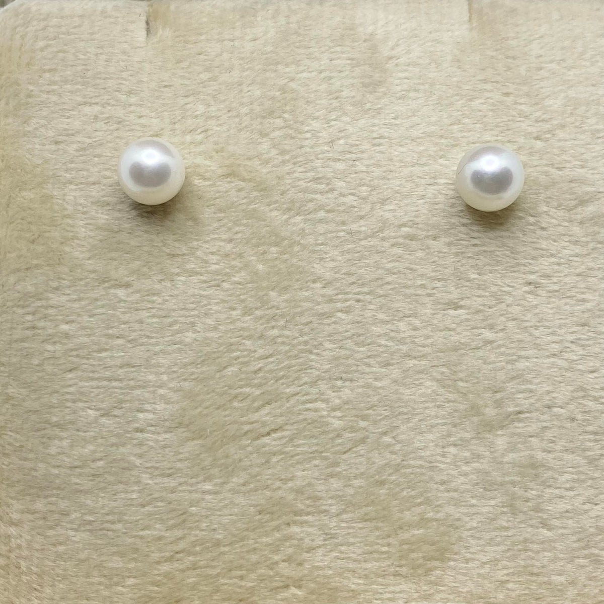 Orecchini Donna Oro 18KT con Perle Naturali mm 6-6,5