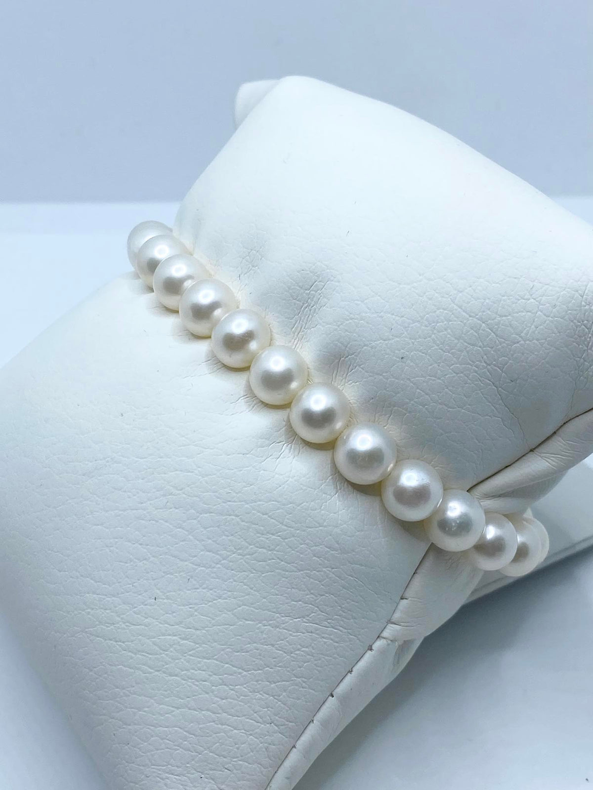 Bracciale Donna Oro 18KT con Perle Naturali mm 7-7,5
