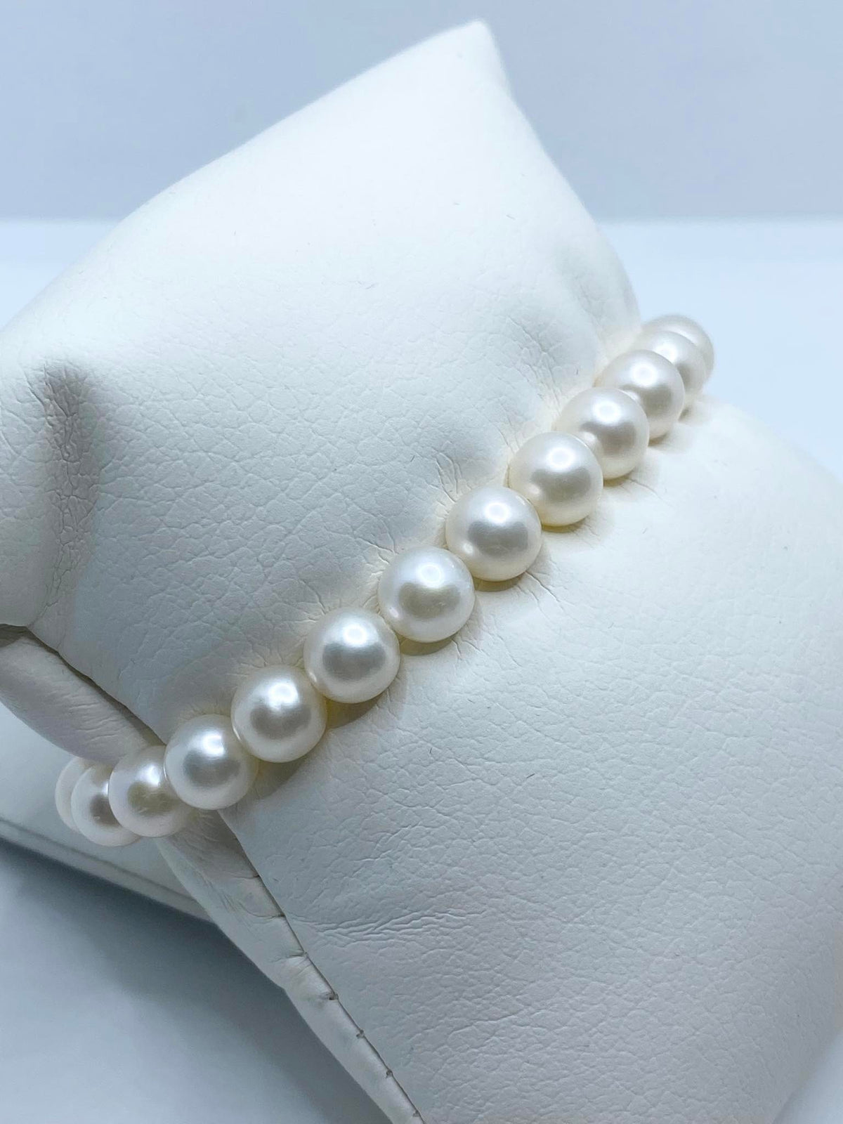 Bracciale Donna Oro 18KT con Perle Naturali mm 7-7,5