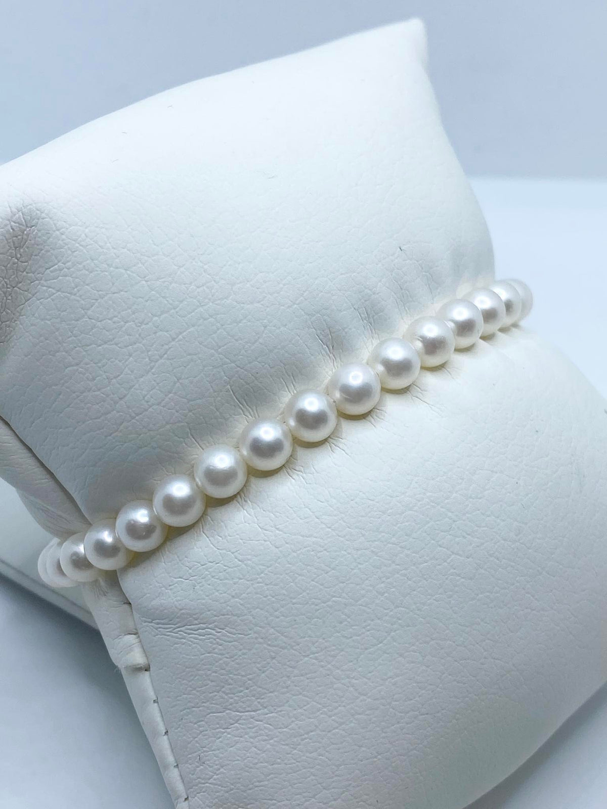 Bracciale Donna Oro 18KT con Perle Naturali mm 5-5,5