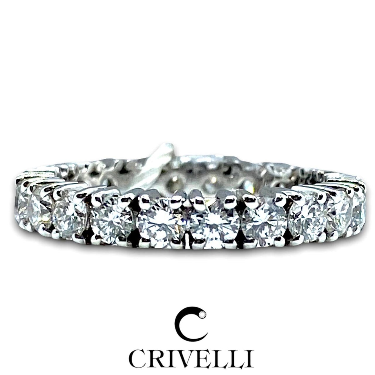 Anello Crivelli Veretta Girodito in Oro 18KT e Diamanti Ct 1.97
