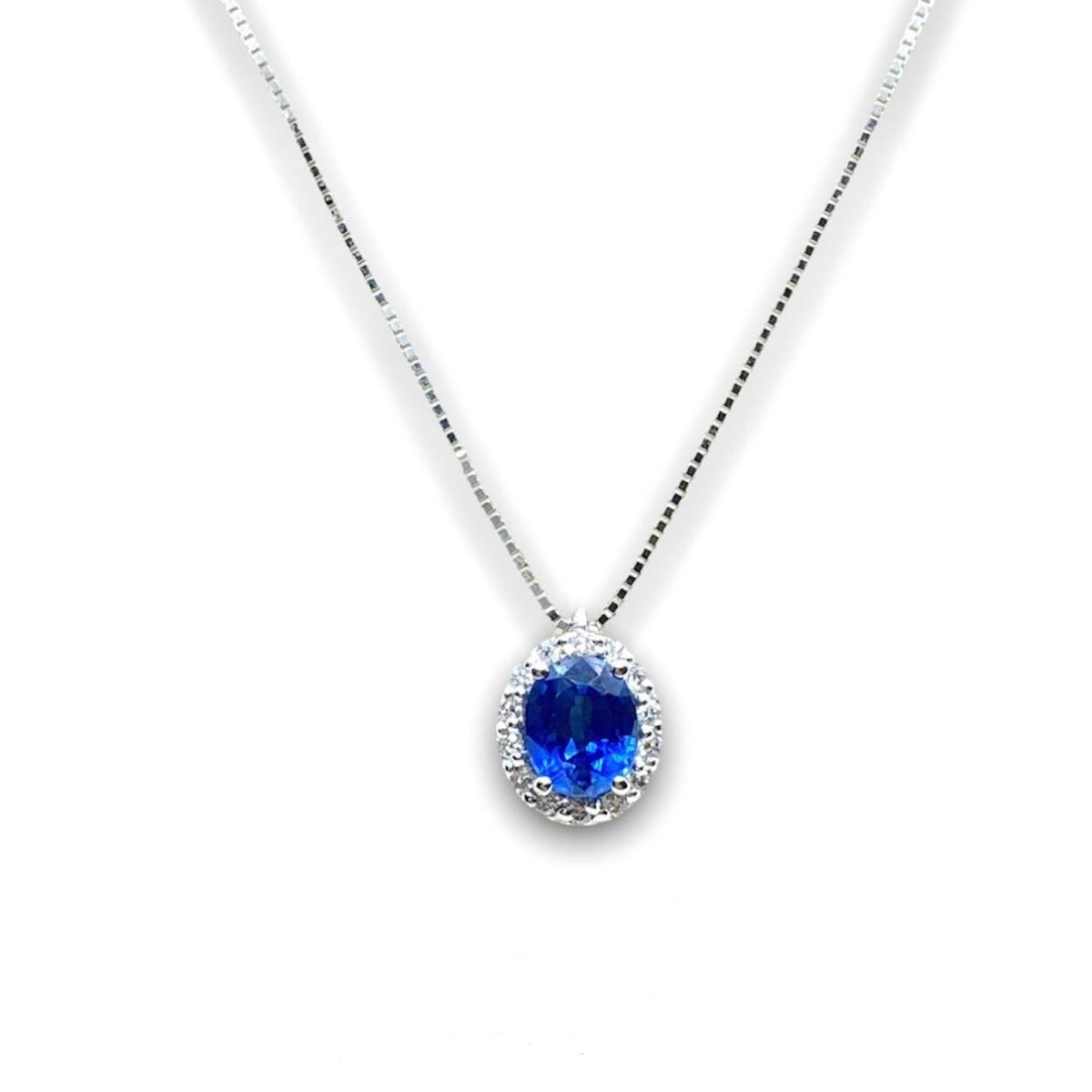 Collana Donna Recarlo Iris con Diamanti e Zaffiro
