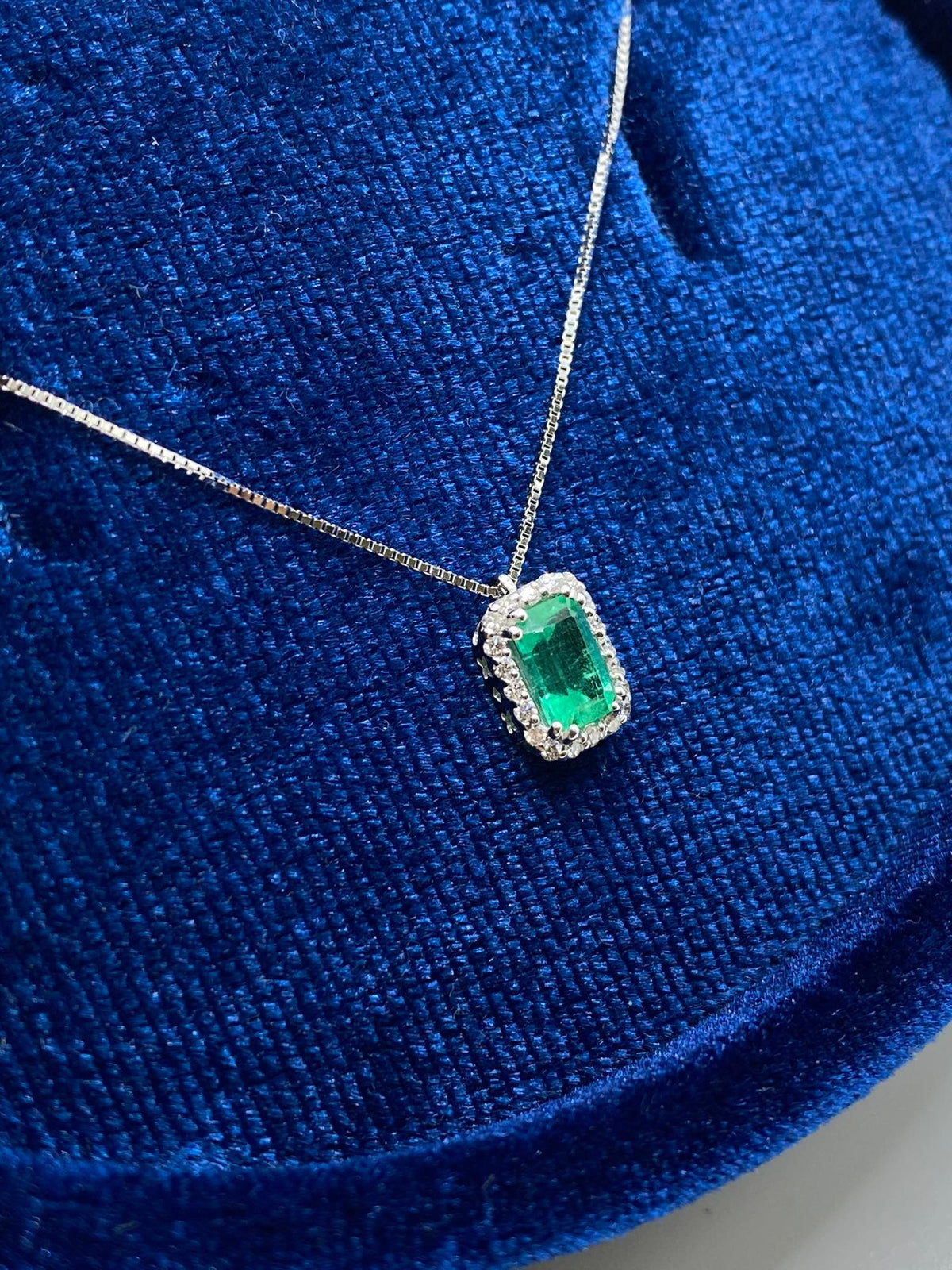 Collana Donna Recarlo con Smeraldo e Diamanti