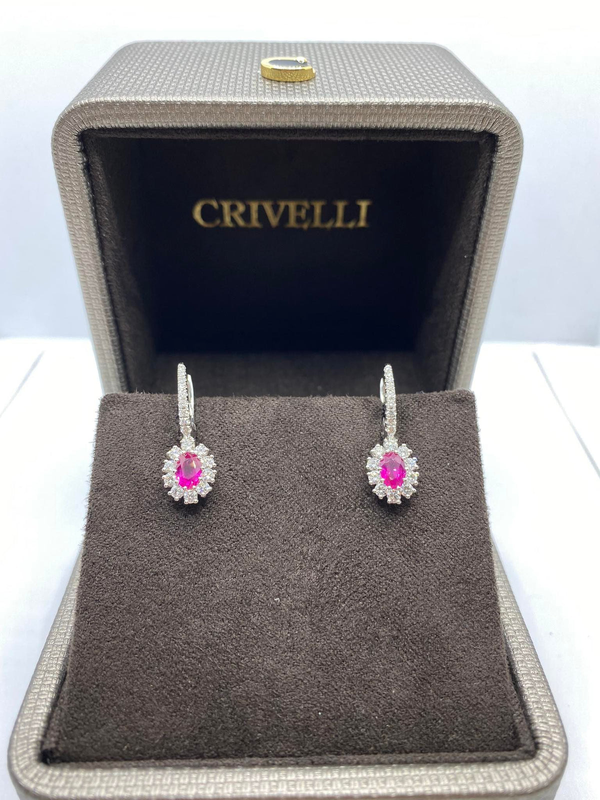 Orecchini Donna Crivelli con Rubino Ct 1,05 e Diamanti
