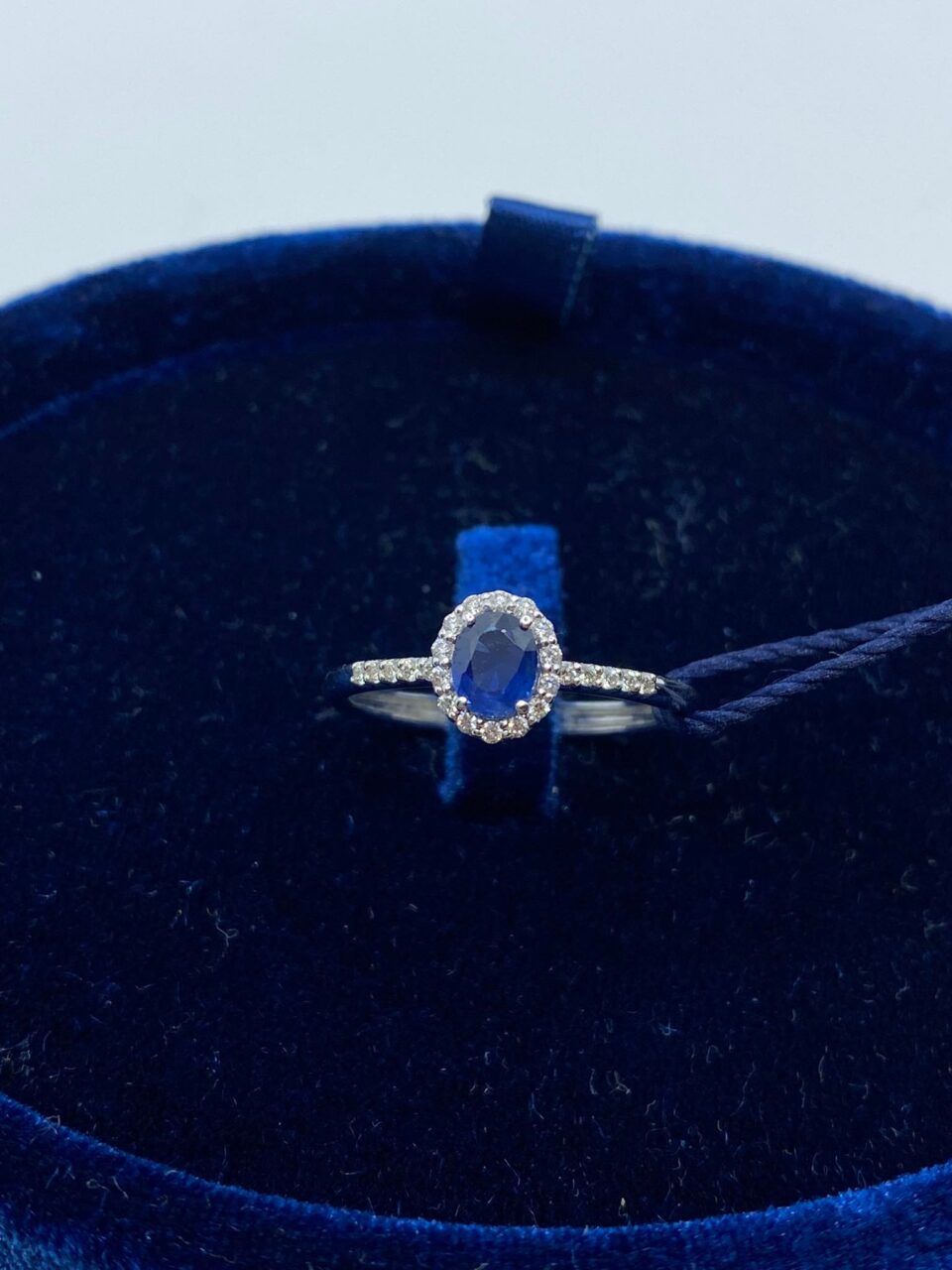 Anello Donna Recarlo Iris con Zaffiro e Diamanti