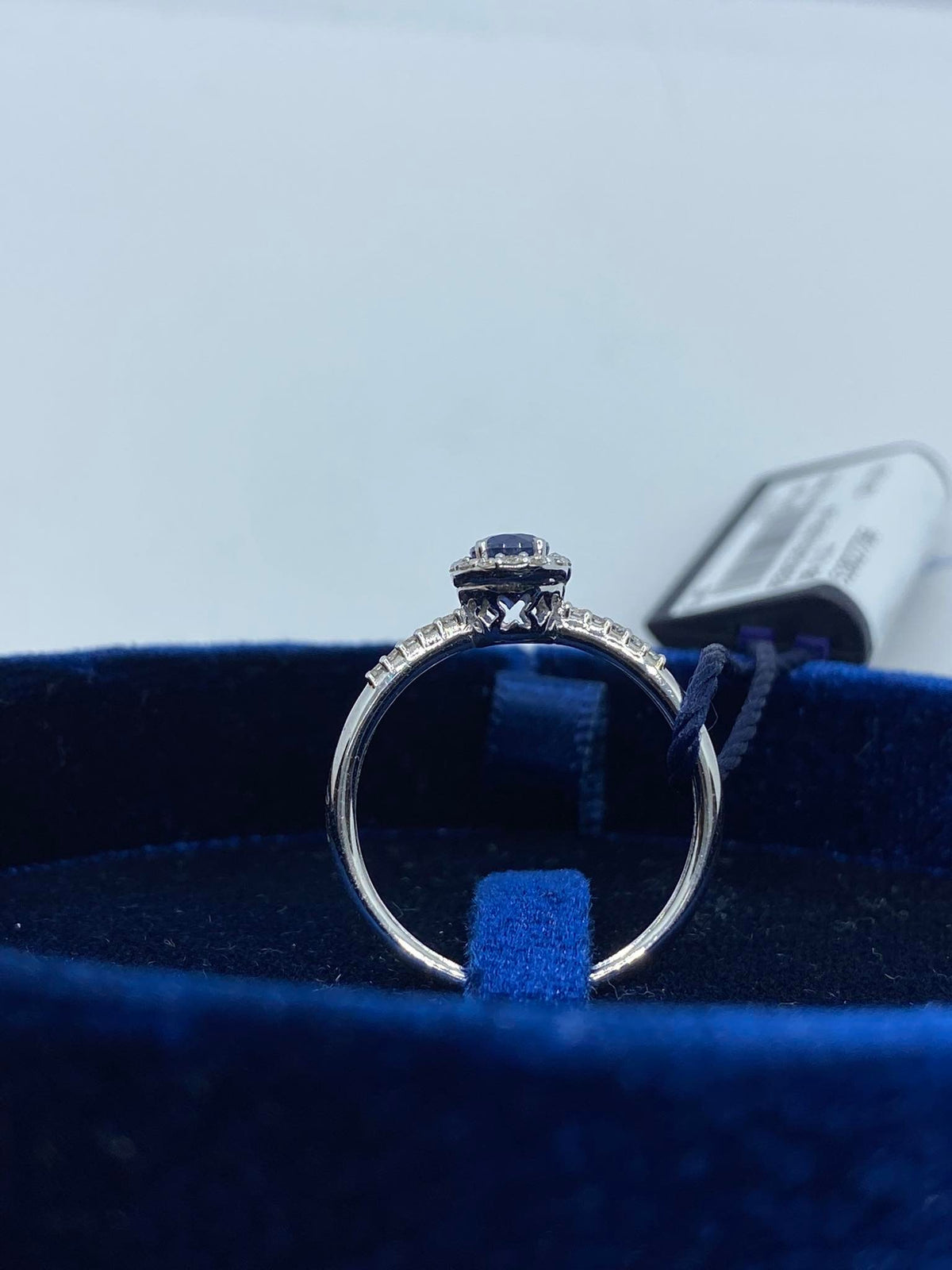 Anello Donna Recarlo Iris con Zaffiro e Diamanti