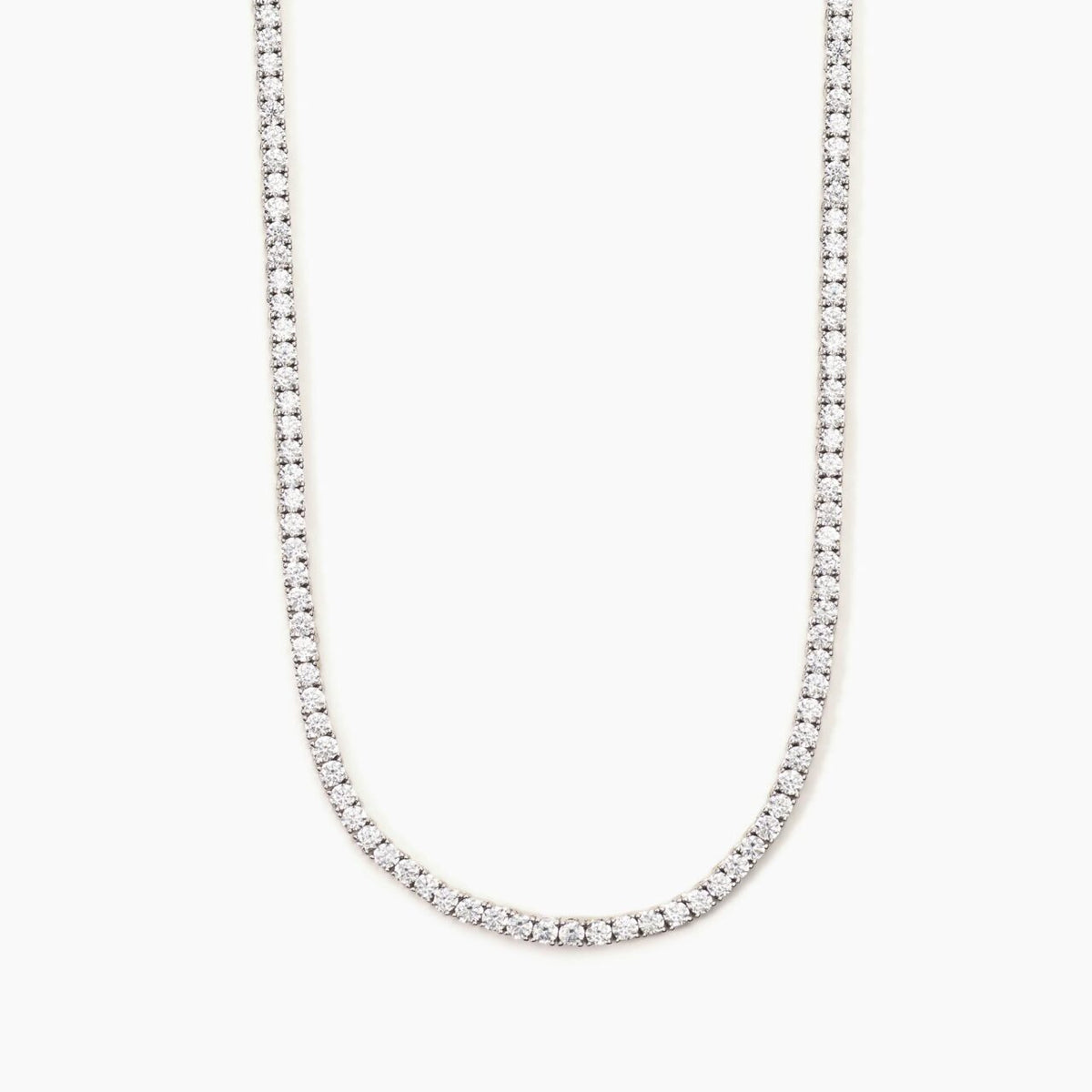 Collana Tennis Mabina in Argento con Zirconi