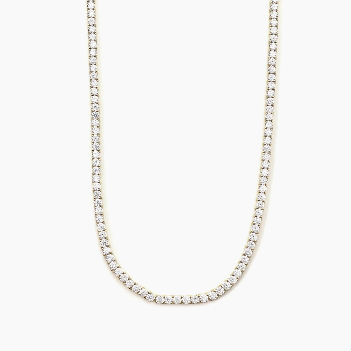 Collana Tennis Mabina in Argento Dorato - 553455